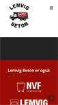 Mobile Screenshot of lemvig-beton.dk